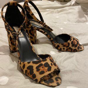 Steve Madden Cheetah Print Block Heels
